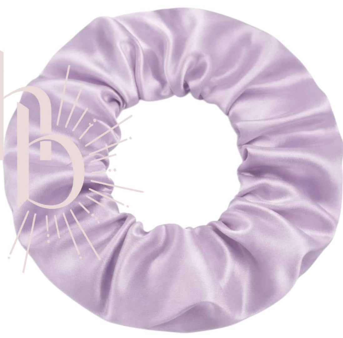 Srunchie licht lila - satijn - xl