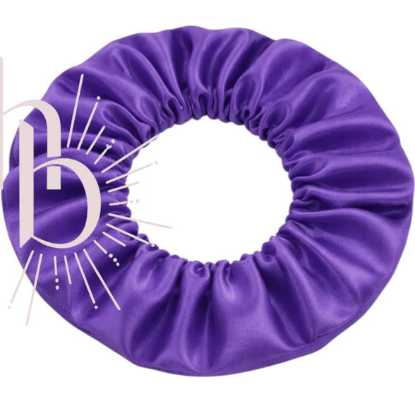 Srunchie paars - satijn - xl
