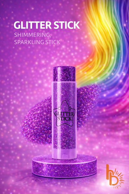 Glitter stick paars - de haarboetiek 