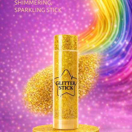 Premium glitter stick goud voor haar en lichaam glamour feestlooks - De HaarBoetiek
