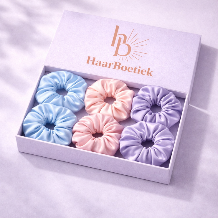 Nieuwe collectie haar elastieken satijn