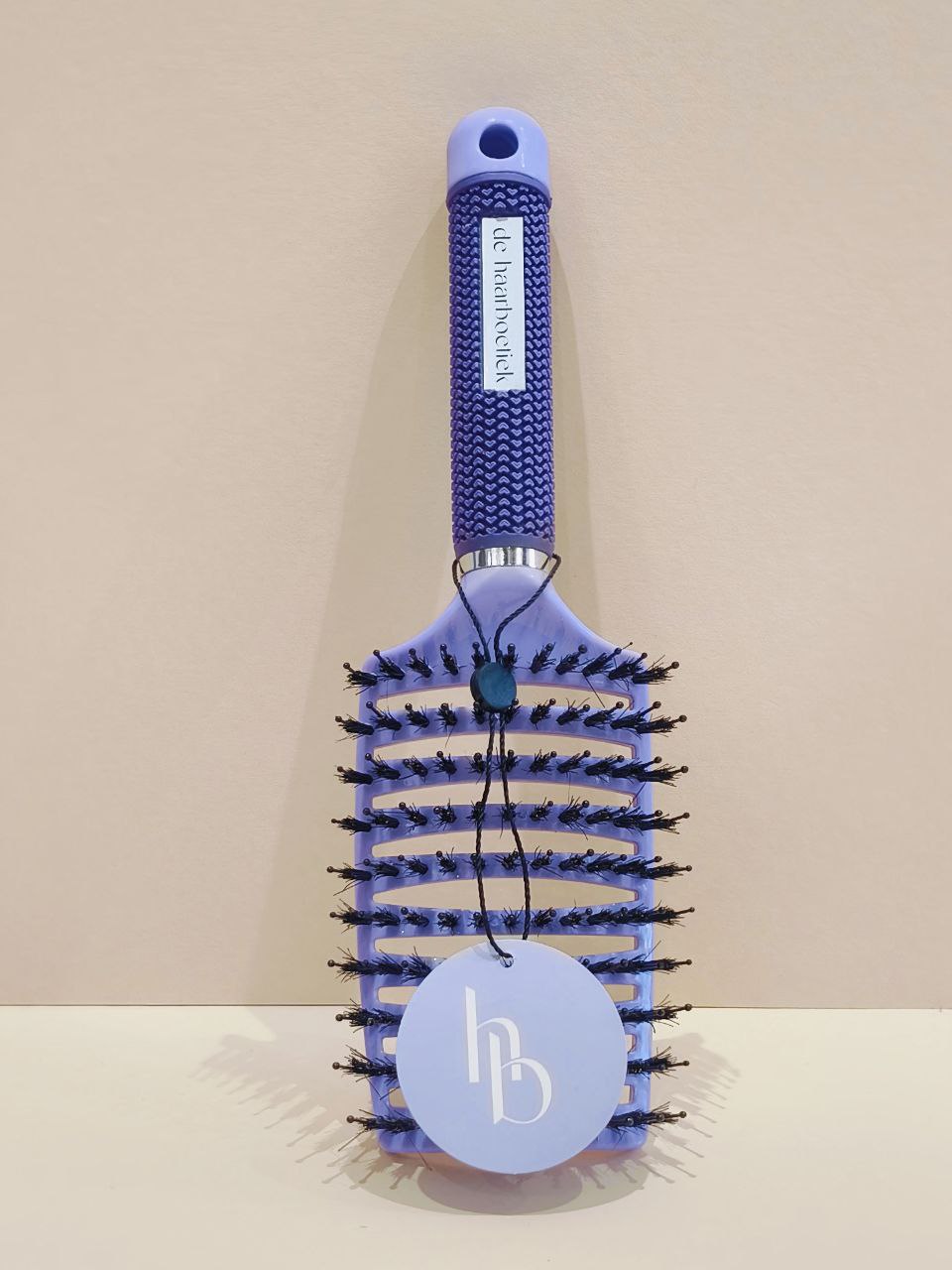HaarBoetiek Brush Paars – Professionele Uitkamborstel voor Weave en Extensions