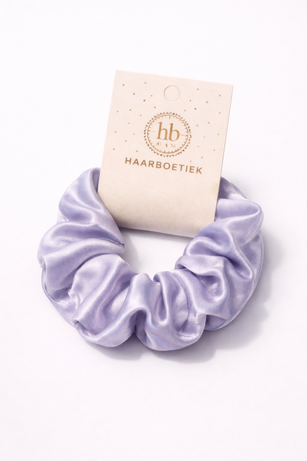 Lila shine scrunchie