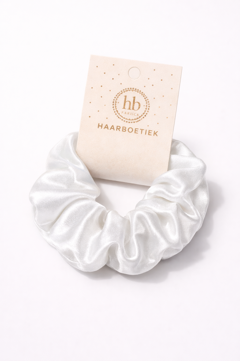 Srunchie shine wit - De HaarBoetiek