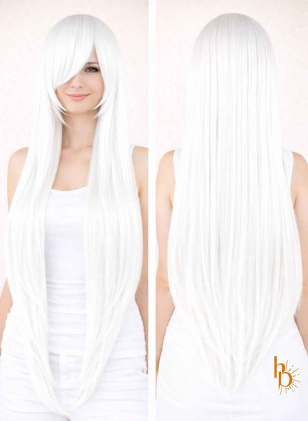 Premium dames pruik wit stijl | De haarboetiek | 80 CM
