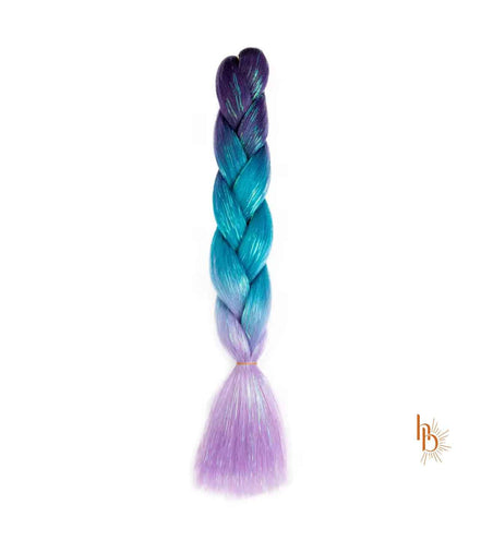Premium invlecht shine haar mermaid paars | De haarboetiek