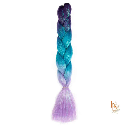 Premium shine invlecht haar mermaid paars - De HaarBoetiek