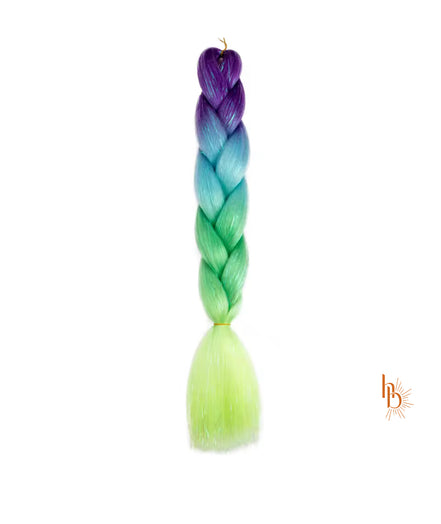 Premium invlecht haar shine paars - blauw - groen | De haarboetiek