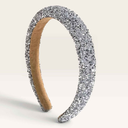 Haarband Zilver – Strass