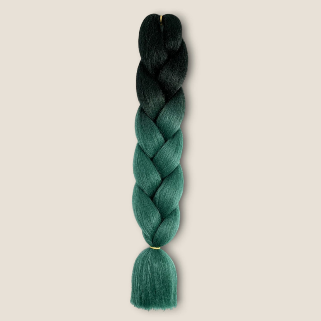 Ombre Invlechthaar – Zwart naar Petrolgroen – vlechthaar voor braids