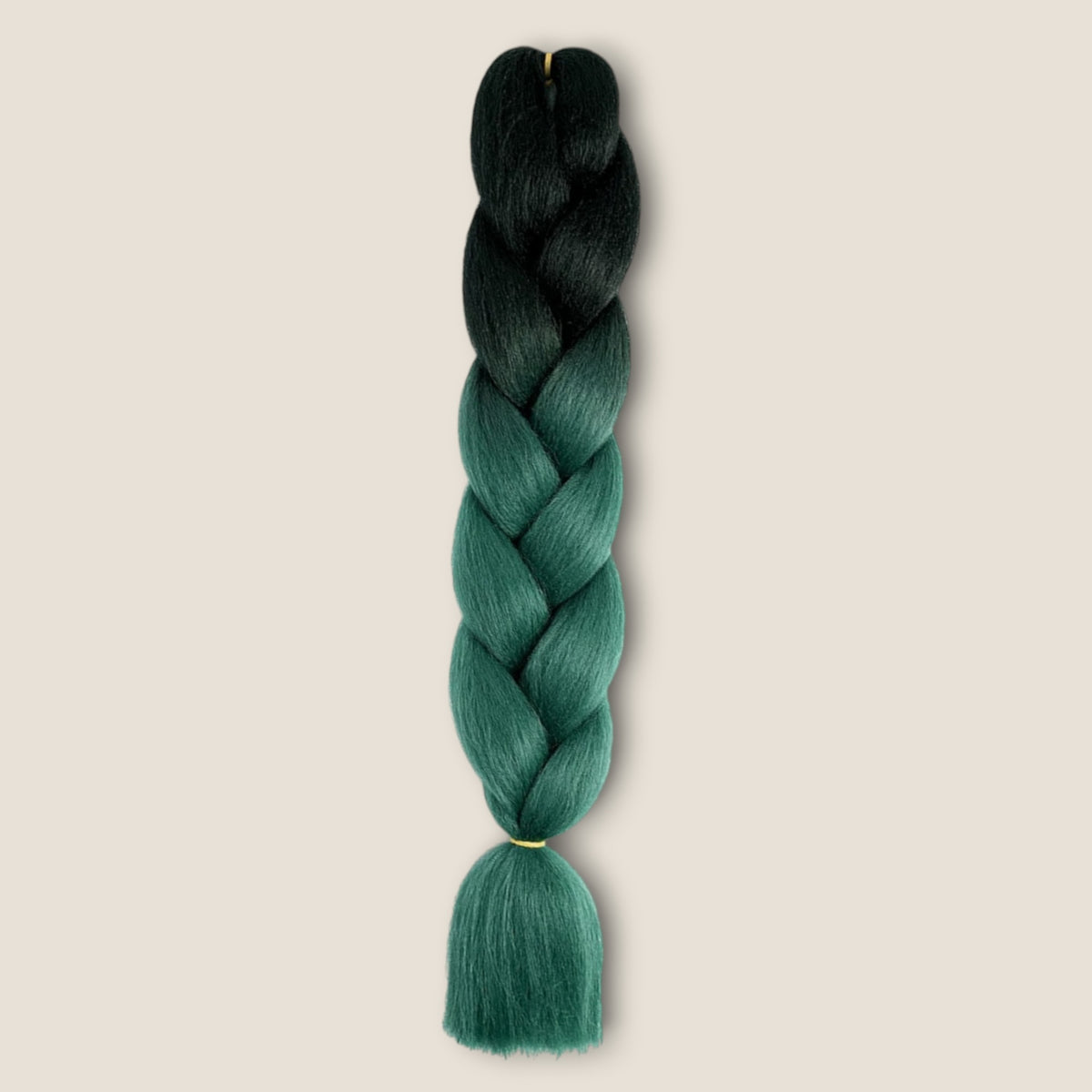 Ombre Invlechthaar – Zwart naar Petrolgroen – vlechthaar voor braids