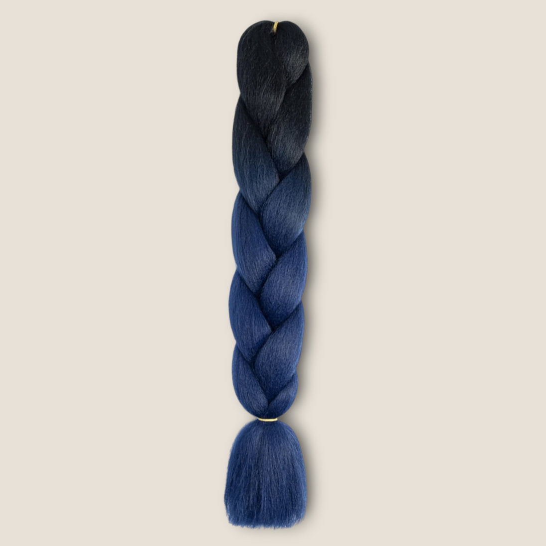 Ombre Invlechthaar – Zwart naar Donkerblauw – ombre vlechthaar voor braids