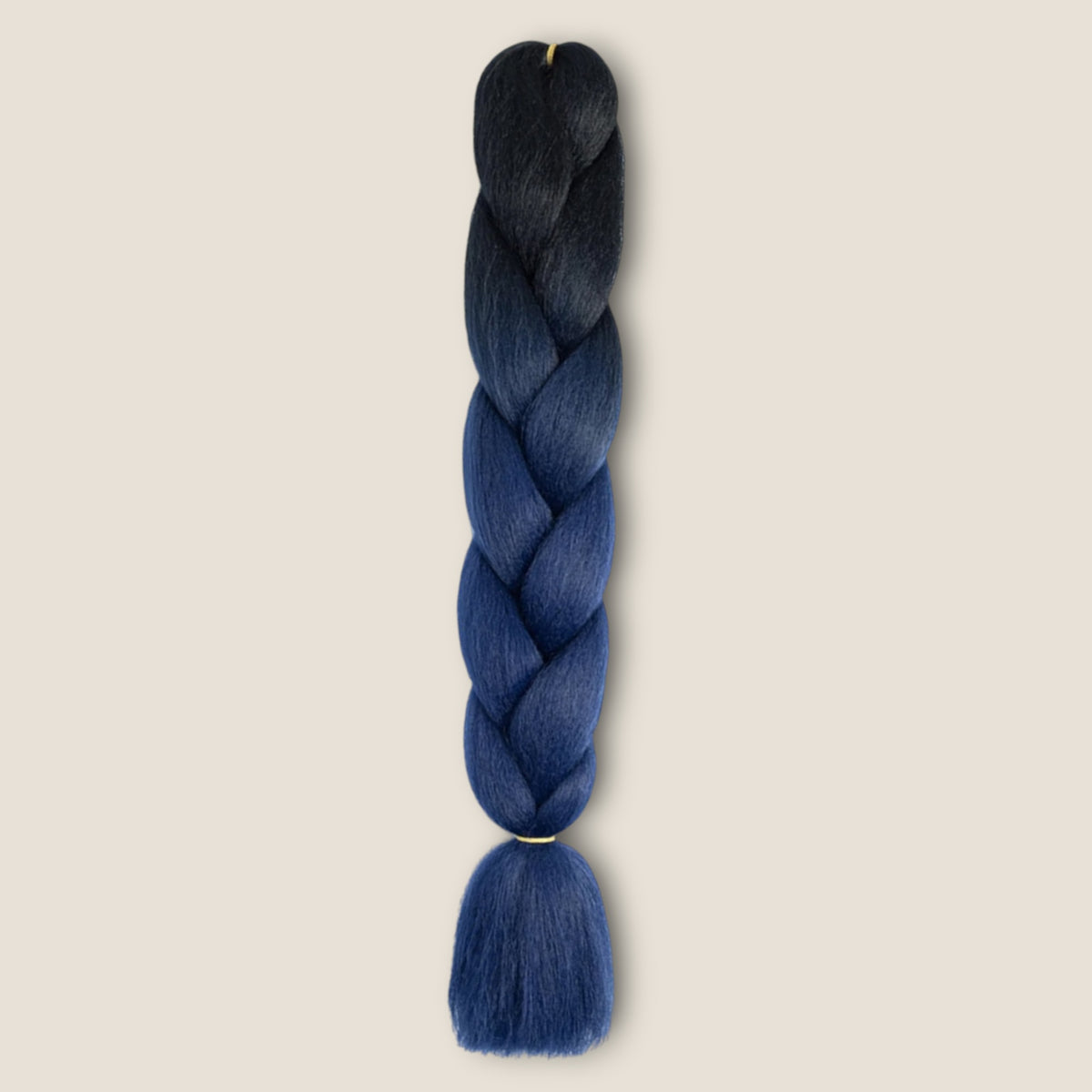 Ombre Invlechthaar – Zwart naar Donkerblauw – ombre vlechthaar voor braids