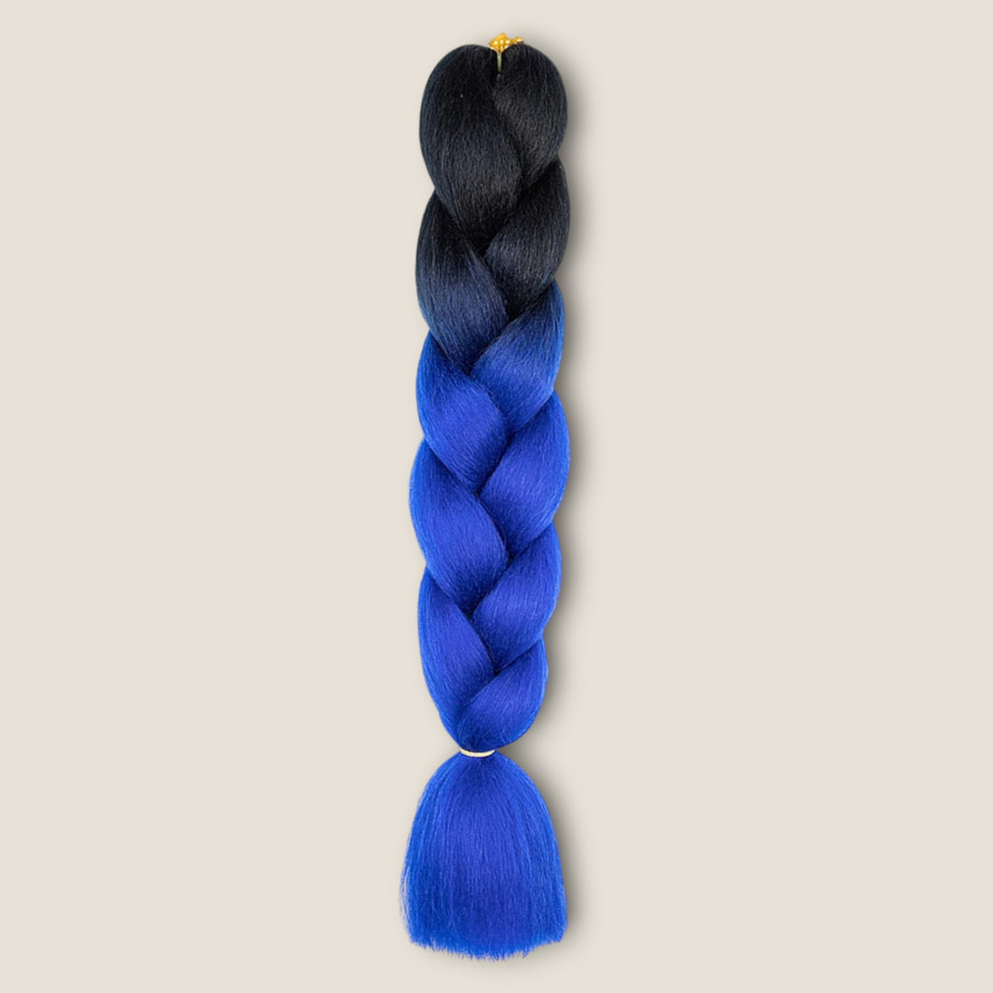 Ombre Invlechthaar – Zwart naar Kobaltblauw – vlechthaar voor braids