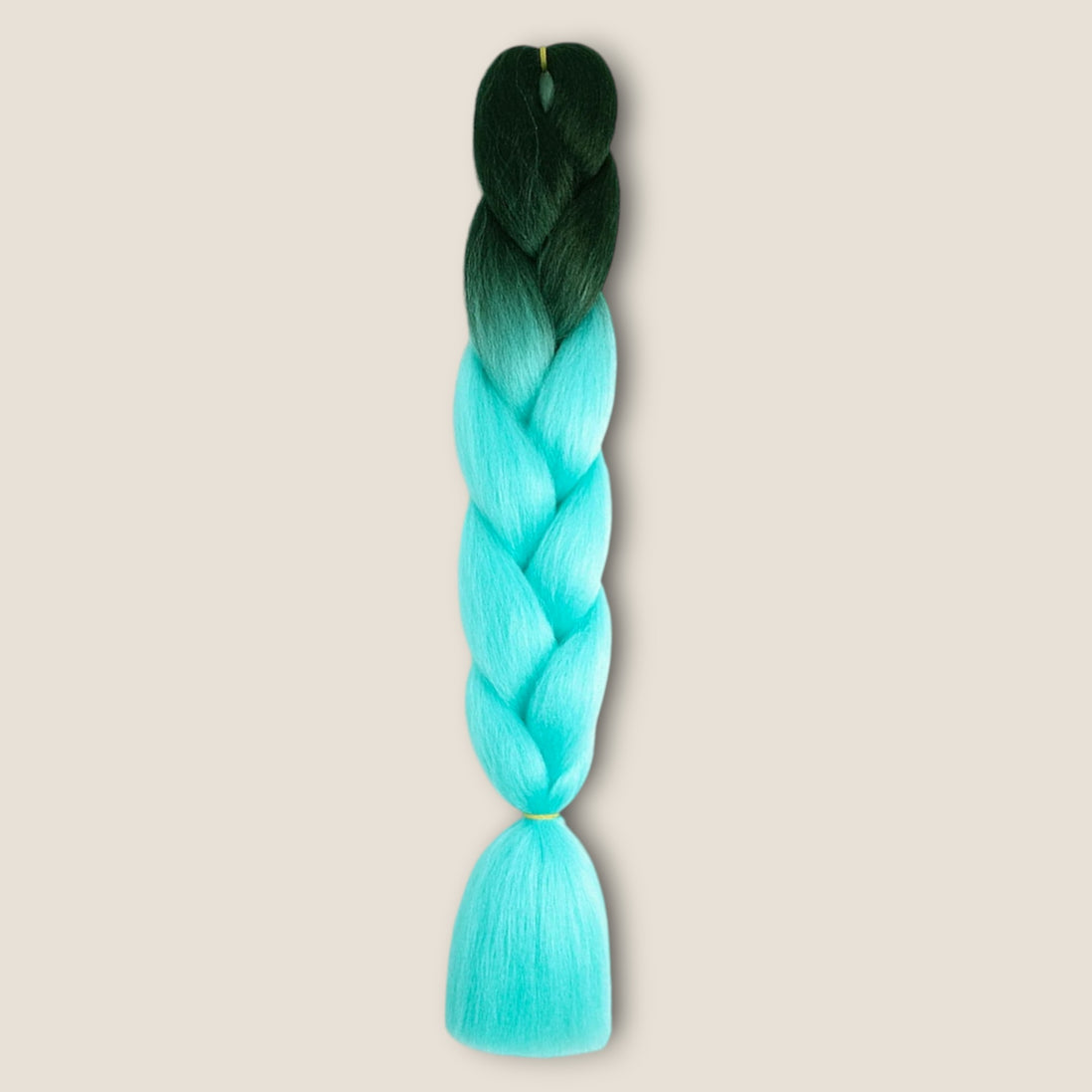 Ombre Invlechthaar – Donkergroen naar Turquoise – vlechthaar voor braids