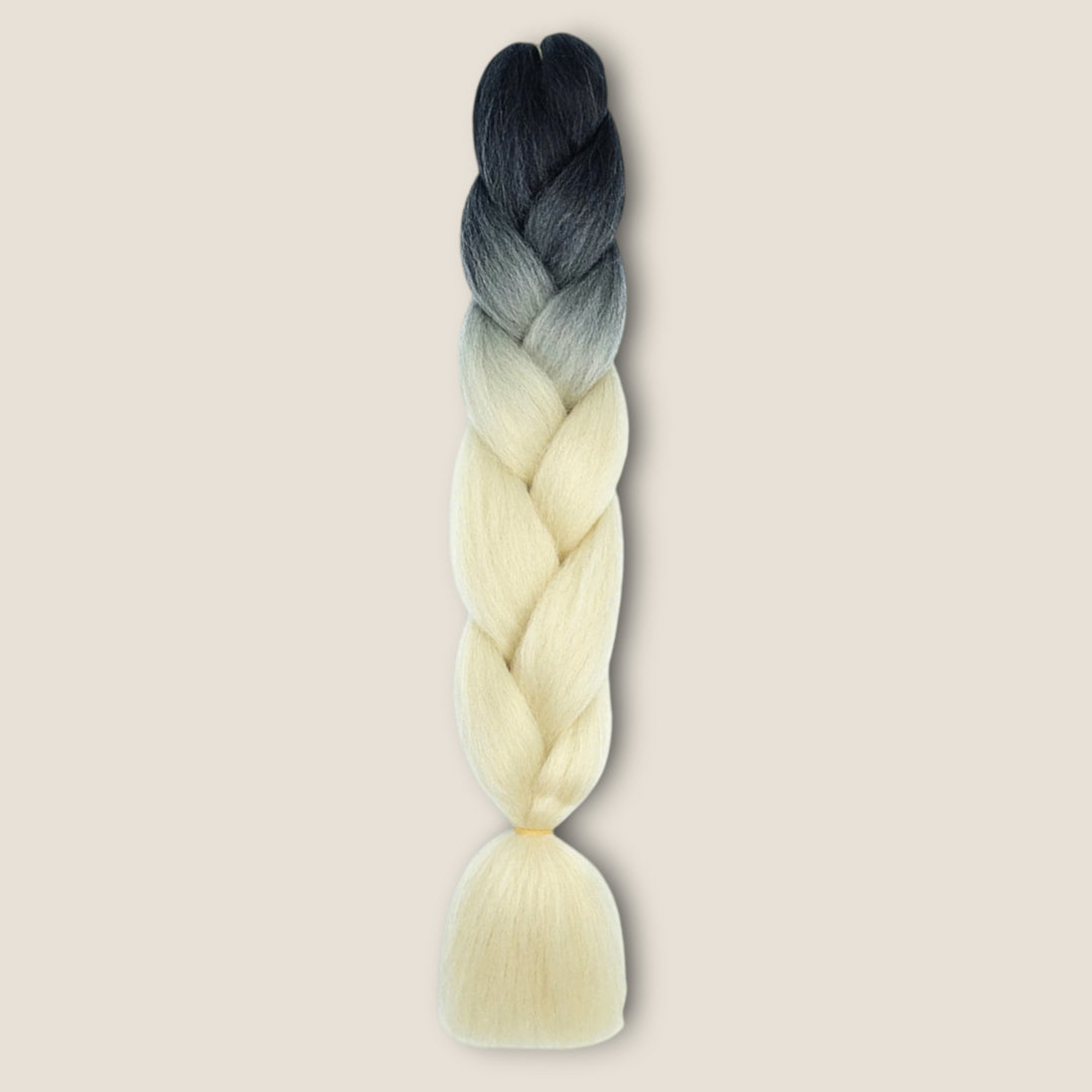 Ombre Invlechthaar – Zwart/Grijs naar Blond – ombre vlechthaar voor braids