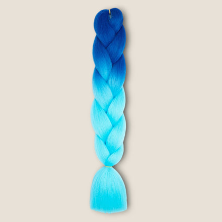 Ombre Invlechthaar – Blauw naar Lichtblauw – ombre vlechthaar voor braids
