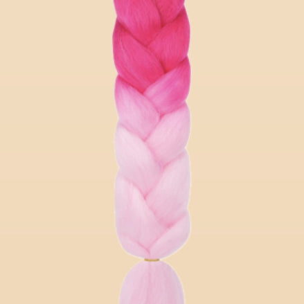 Invlecht haar roze-licht roze - De HaarBoetiek