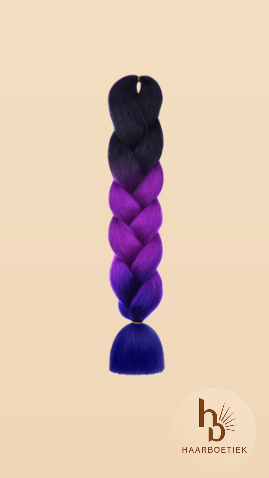 invlecht haar paars - zwart | De haarboetiek.nl