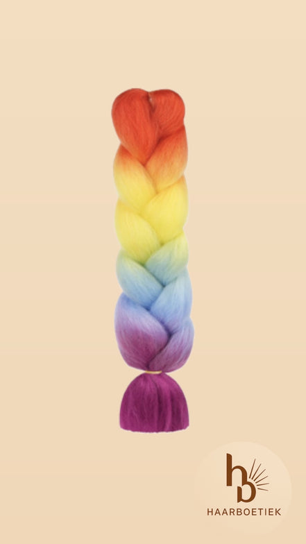invlecht haar regenboog | De haarboetiek.nl