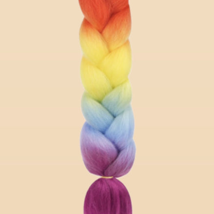 Invlecht haar regenboog - De HaarBoetiek
