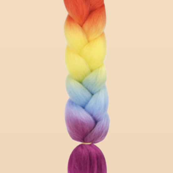 Invlecht Haar Regenboog - De HaarBoetiek