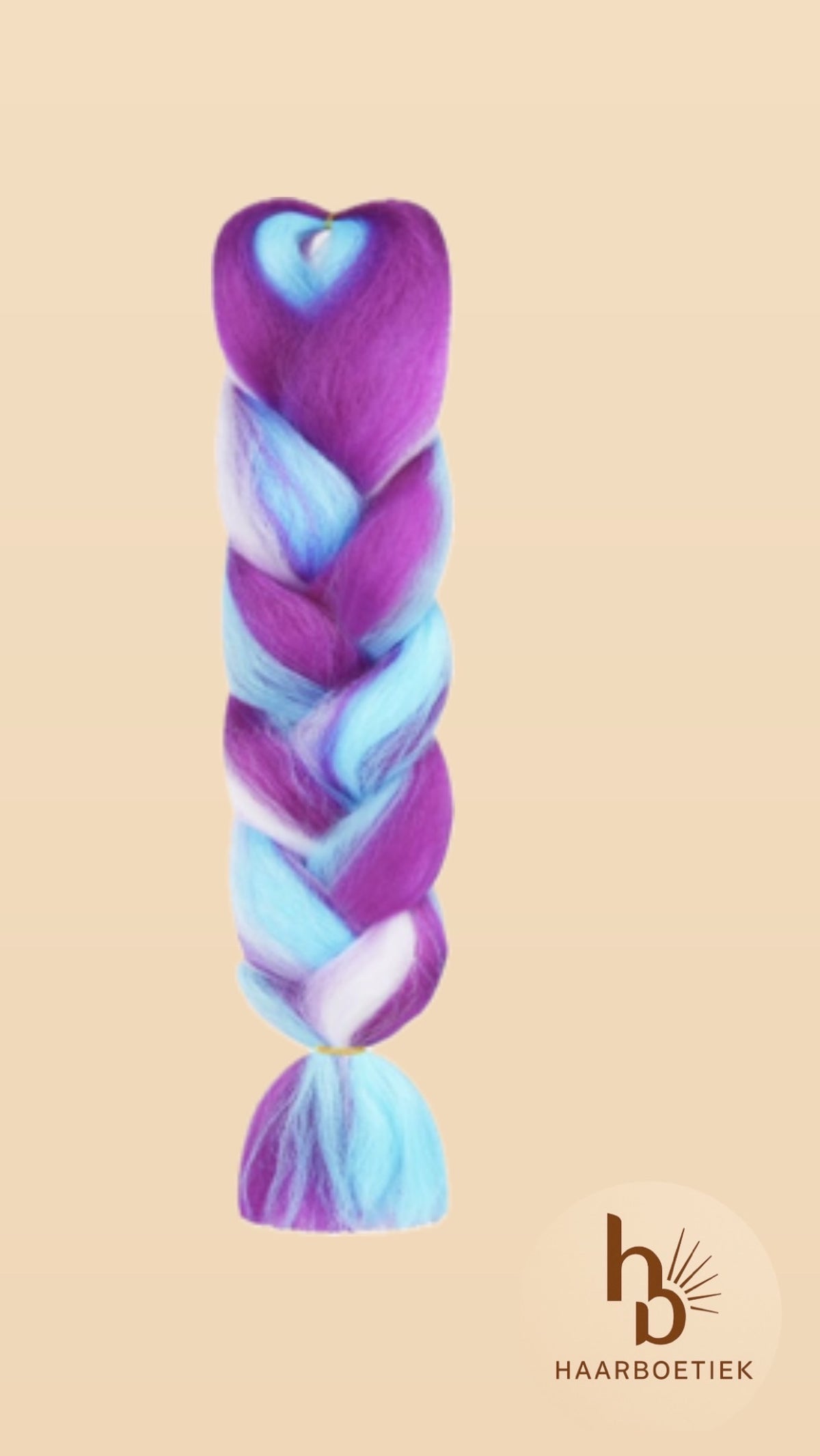 Invlecht Haar Mermaid Paars Blauw - De HaarBoetiek
