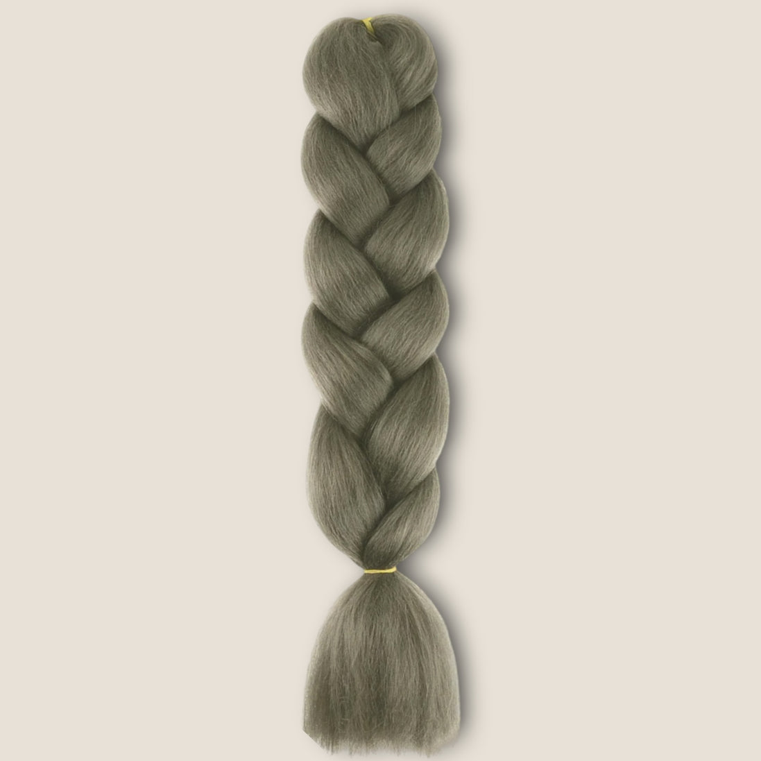 Invlechthaar Olijfgrijs – synthetisch vlechthaar voor braids