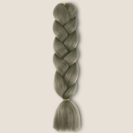 Invlechthaar Olijfgrijs – synthetisch vlechthaar voor braids