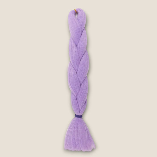 Glow in the Dark Invlechthaar 60 cm – Lila – synthetisch vlechthaar voor braids