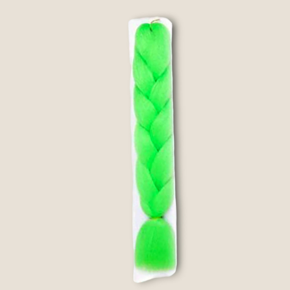 Glow in the Dark Invlechthaar 60 cm – Groen – synthetisch vlechthaar voor braids