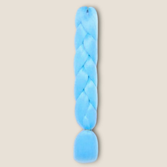 Glow in the Dark Invlechthaar 60 cm – Blauw – synthetisch vlechthaar voor braids