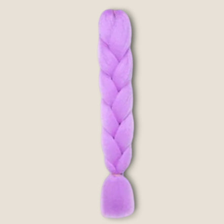 Glow in the Dark Invlechthaar 60 cm – Paars – synthetisch vlechthaar voor braids