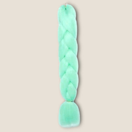 Glow in the Dark Invlechthaar 60 cm – Mint – synthetisch vlechthaar voor braids