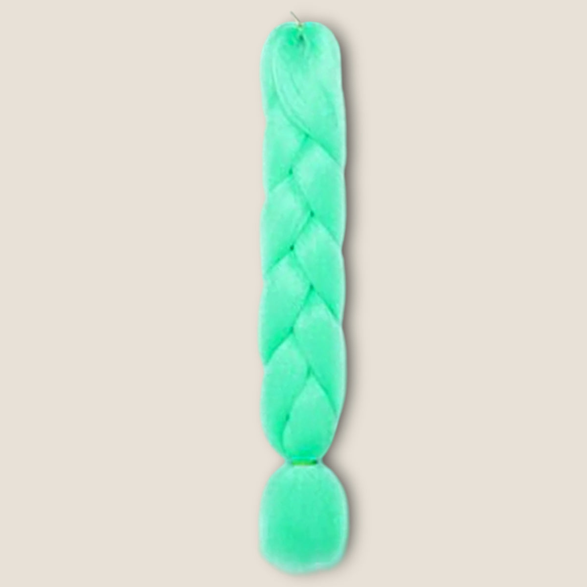 Glow in the Dark Invlechthaar 60 cm – Mintgroen – synthetisch vlechthaar voor braids