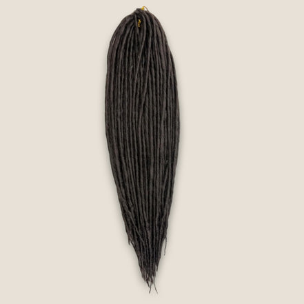 Zwarte dreads 50 cm 100 gram – synthetische dreadlocks