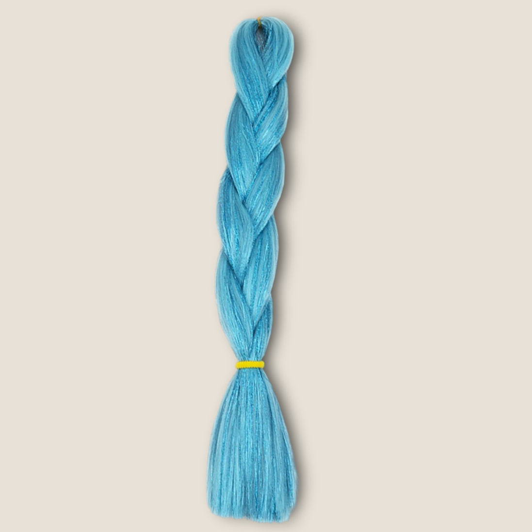 Glitter invlechthaar – Blauw – synthetisch vlechthaar met glitter voor braids