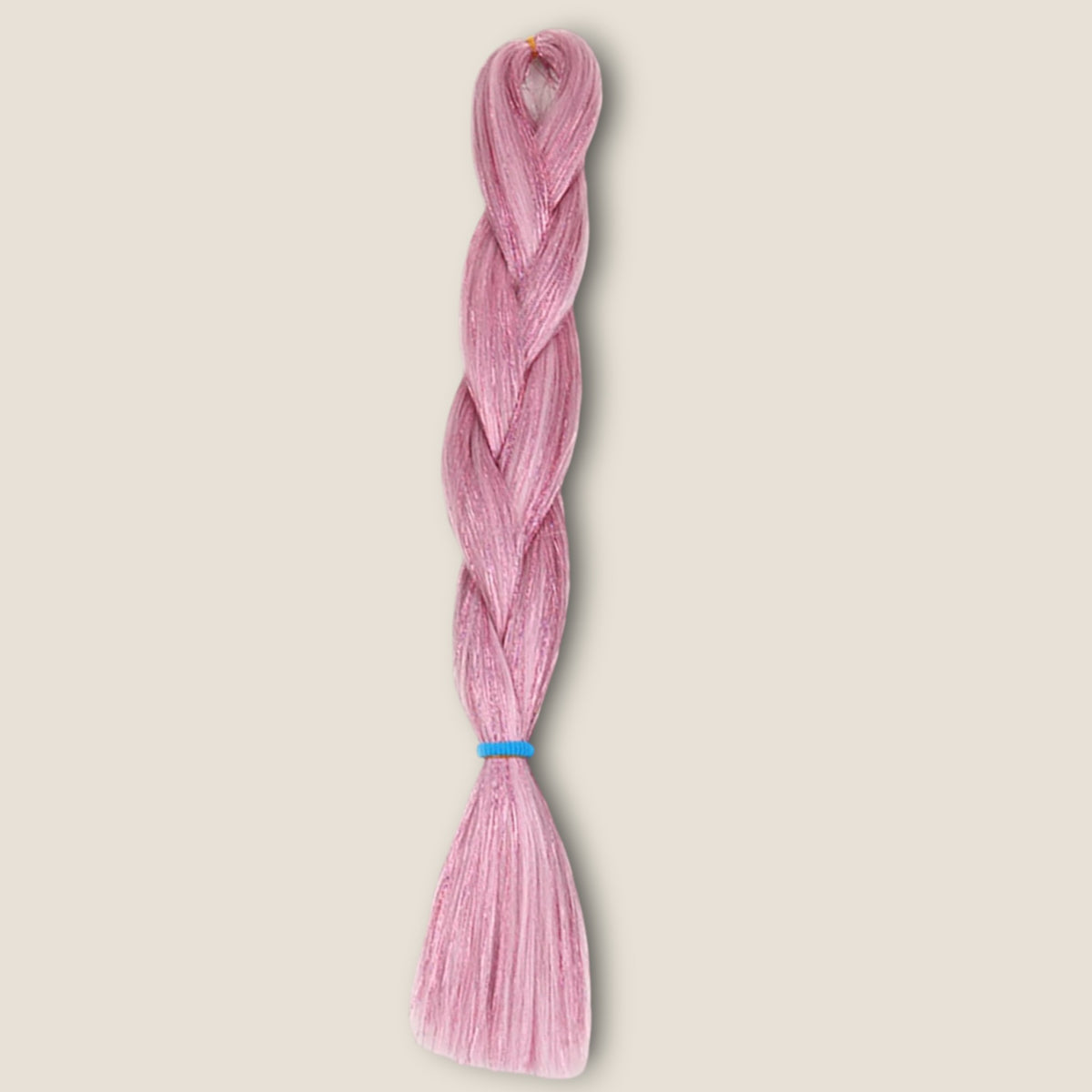 Glitter invlechthaar – Roze – synthetisch vlechthaar met glitter voor braids