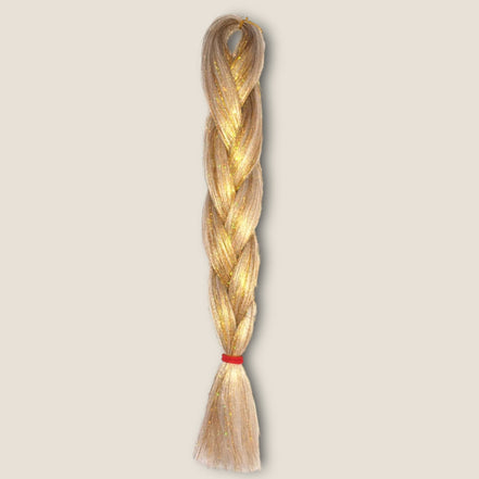 Glitter invlechthaar – Goud – synthetisch vlechthaar met glitter voor braids