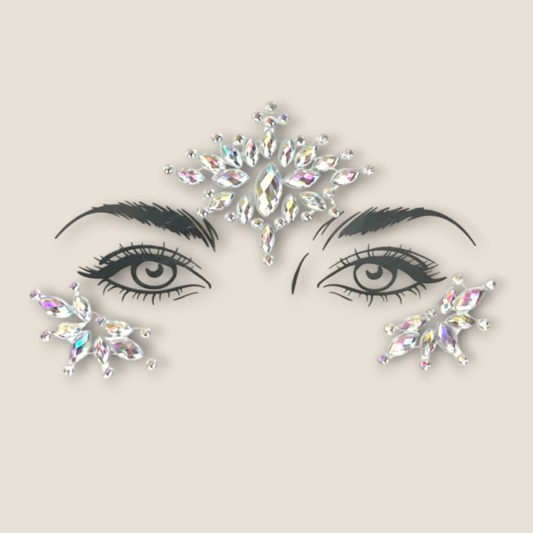 Face Jewels Kristallen Diamant – Festival Gezichtssteentjes – De HaarBoetiek