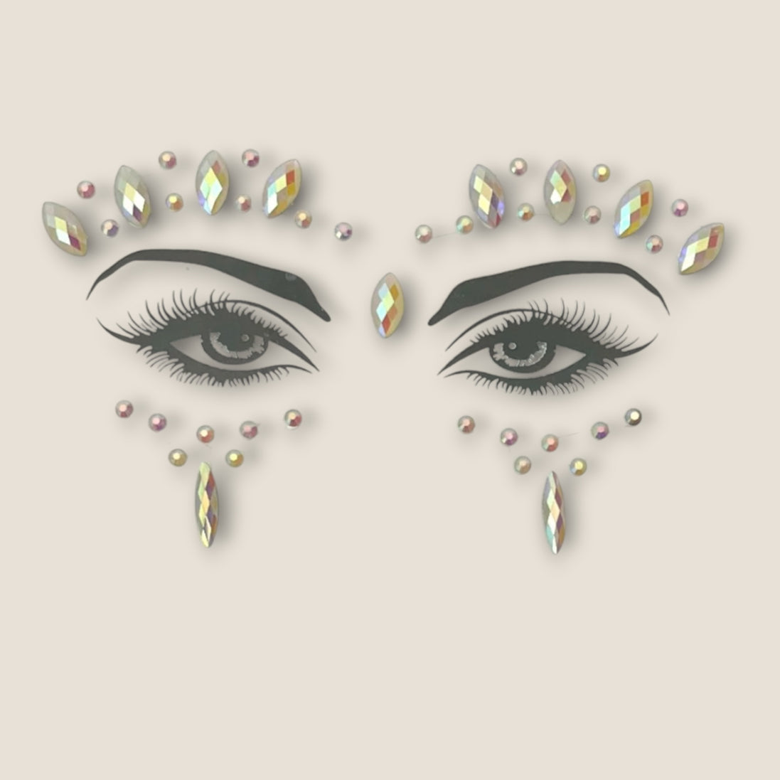Face Jewels Subtiel Iriserend – Festival Gezichtssteentjes – De HaarBoetiek