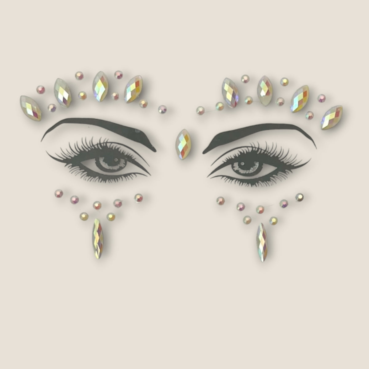 Face Jewels Subtiel Iriserend – Festival Gezichtssteentjes – De HaarBoetiek