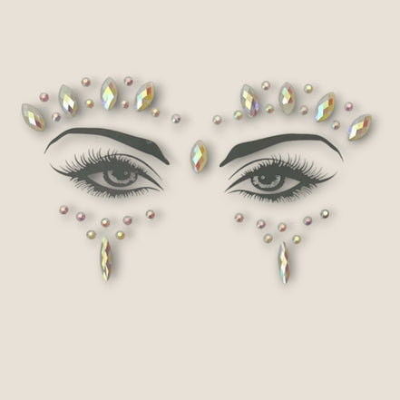 Face Jewels Subtiel Iriserend – Festival Gezichtssteentjes – De HaarBoetiek
