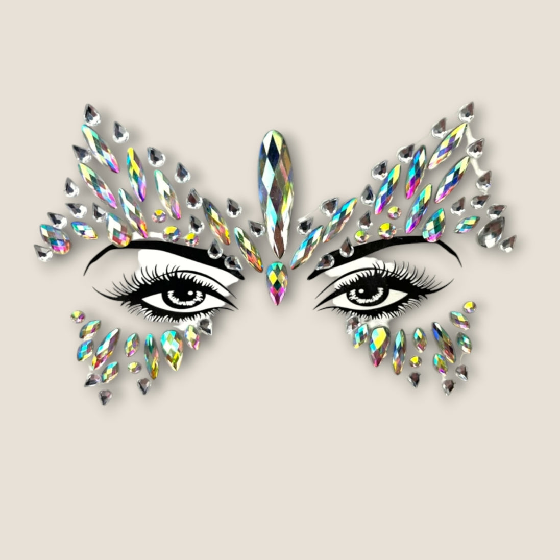 Face Jewels Iriserende Vleugels – Festival Gezichtssteentjes – De HaarBoetiek