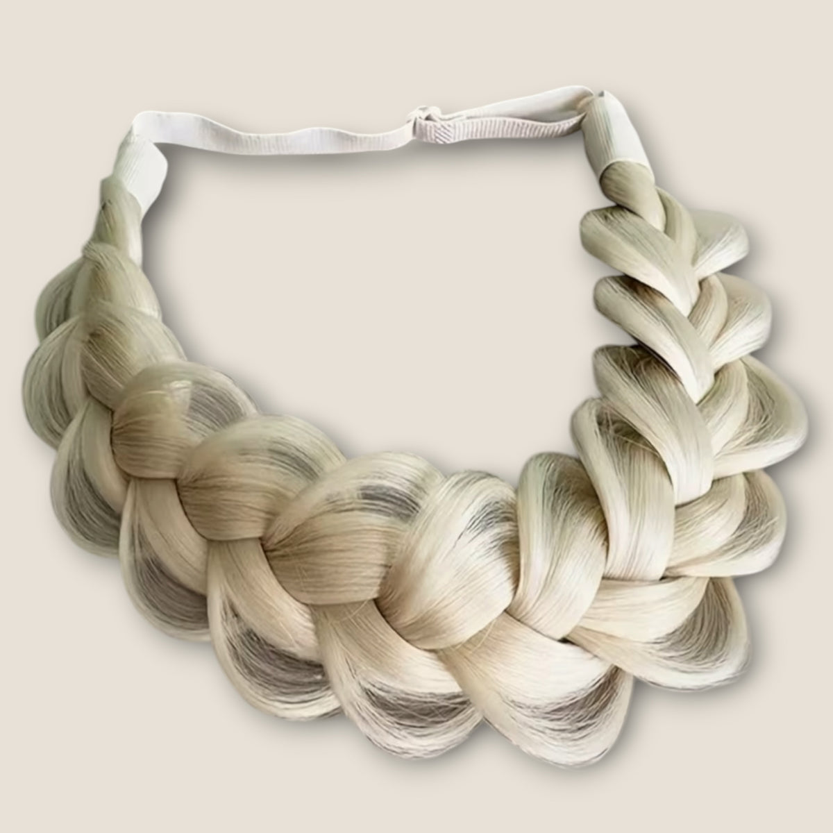 Vlecht haarband Lichtblond – De HaarBoetiek