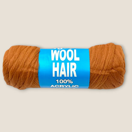Acryl Haarwol – Roestbruin – De HaarBoetiek