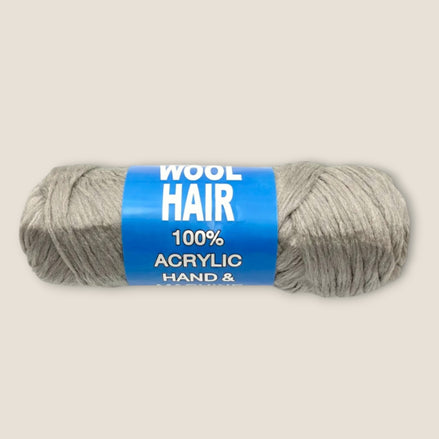 Acryl Haarwol – Lichtgrijs – De HaarBoetiek