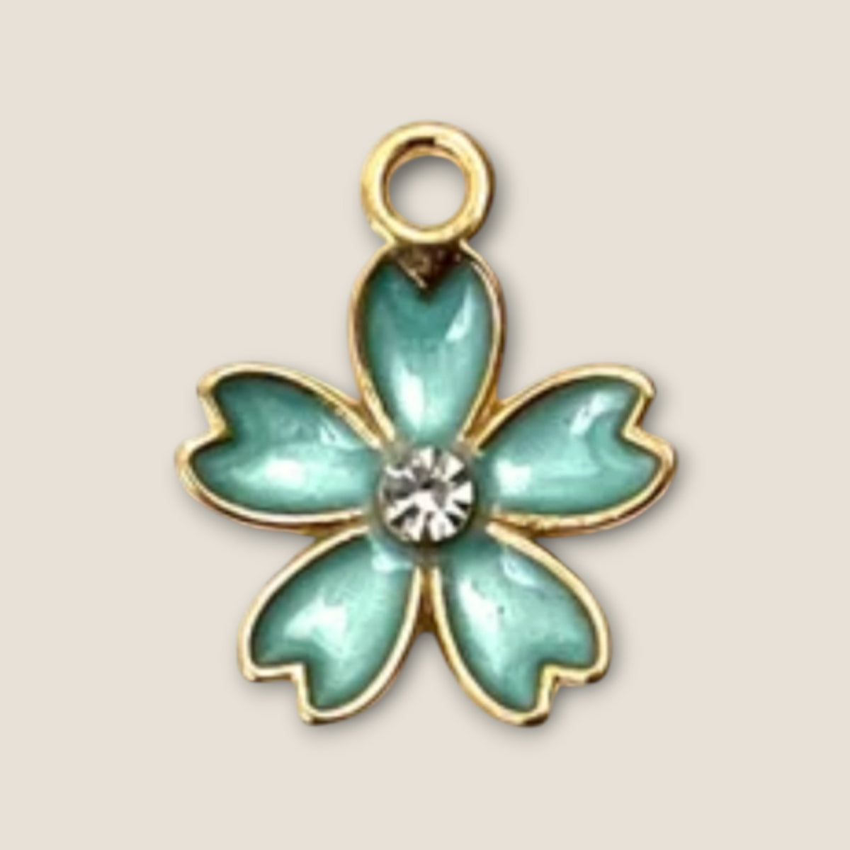 Haarbedel Bloem Mintgroen