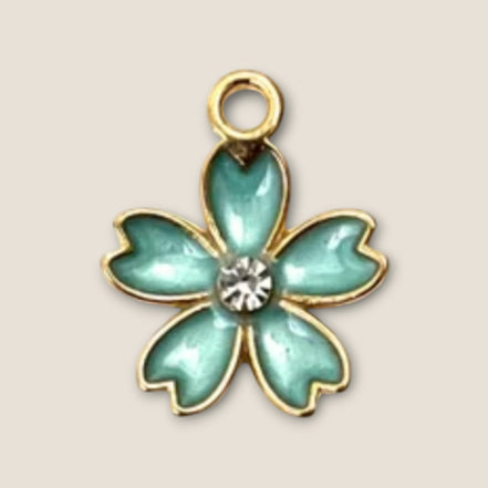Haarbedel Bloem Mintgroen