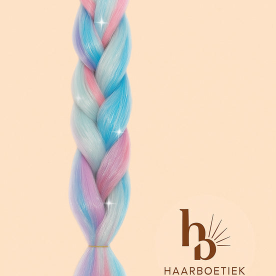 Invlecht haar mermaid met glitters - De HaarBoetiek